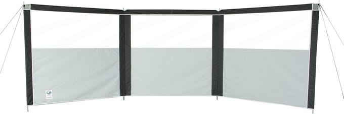 Windscherm Sirocco 3 panelen met ramen en bovenliggers
