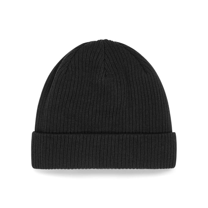 Beechfield Biologische Katoenen Beanie (Zwart)