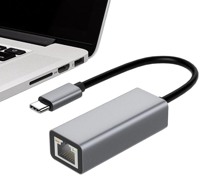 Type C Adapter - Netwerk Adapter - Stabiel Internet - Plug and Play - 100 Mbps - Zwart