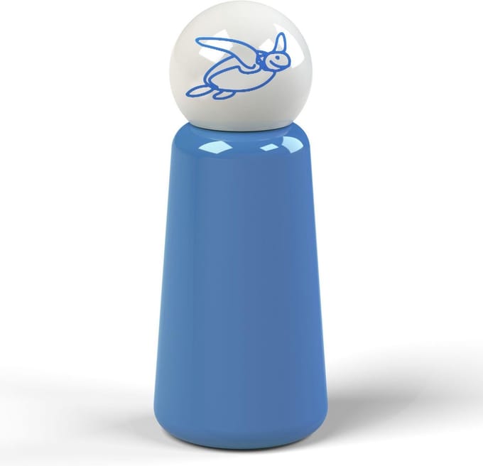 Lund Thermosfles Mini Schildpad - 300ml - RVS - Blauw