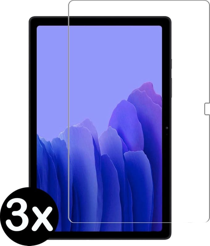 Screenprotector - 3 Stuks - Geschikt voor Samsung Galaxy Tab A7 (2020) - Extra Sterk - Beschermglas - Gehard Glas - Tempered Glass - Screen Protector