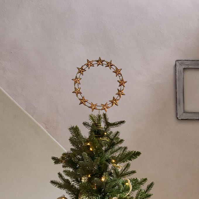 LOBERON Kerstboompiek Tavelle antiekgoudkleurig