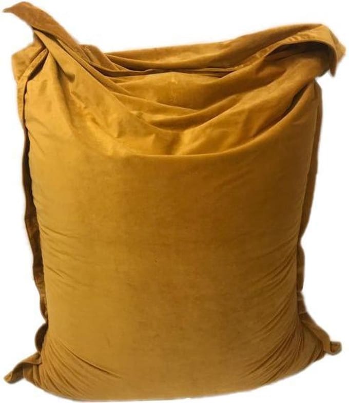 Zitzak Royal Velvet Ocre maat 110x140 cm