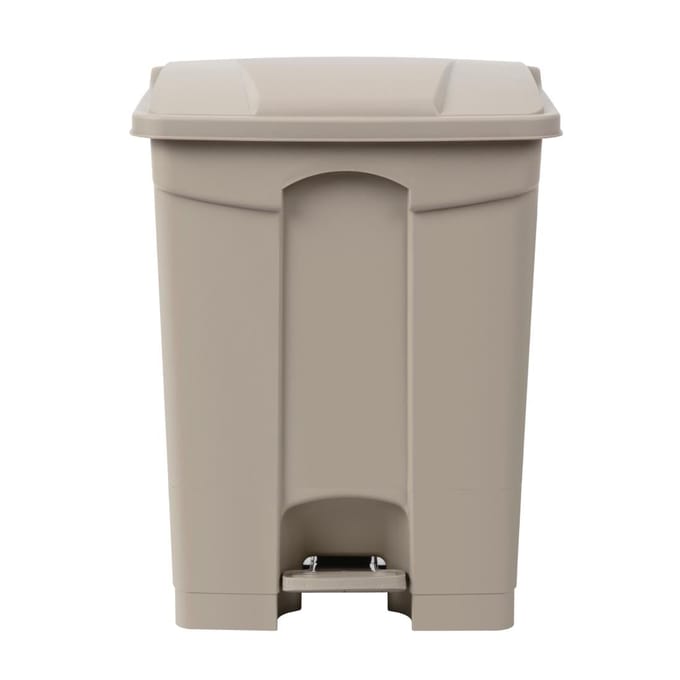Jantex beige pedaal afvalbak 65Ltr