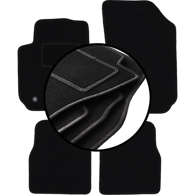 Complete set veloursmatten voor: Citroen C4 Cactus crossover (2014-2018)