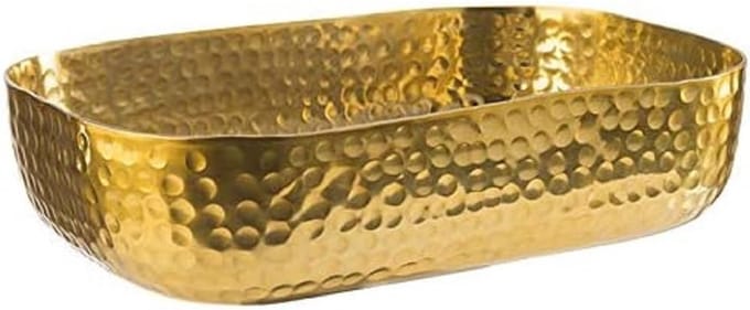 APS Dienblad - Serveertray - Aluminium - Goud - 23 x 15,5 cm - Vaatwasserbestendig - Breukvast