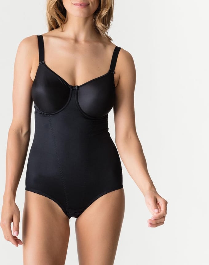 PrimaDonna Satin Body 0461330 Zwart - maat EU 75D / FR 90D