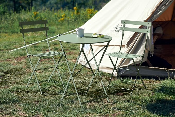 Fermob BISTRO klaptafel rond - D2 peperkoek - Ø 60 cm