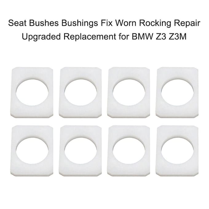 8x Stoelrail Bus Spacers Voor BMW Voor BMW Z3 E36 E37 E38 Z3M Roadster & Coupé white