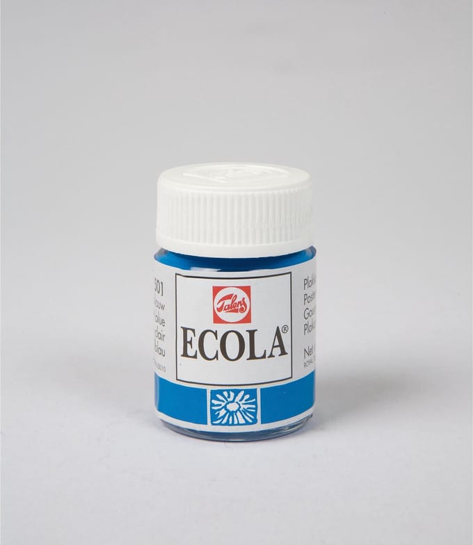 Bruynzeel - Ecola Poster Paint Bottle 16ml Light Blue 501