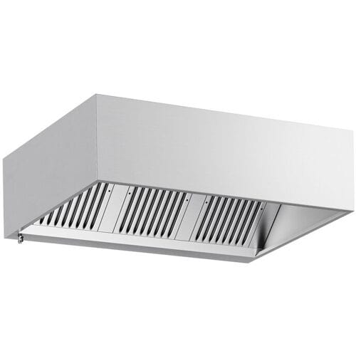GGM Gastro Kastenhaube - 1600mm - mit Filter & Lampe Zilver