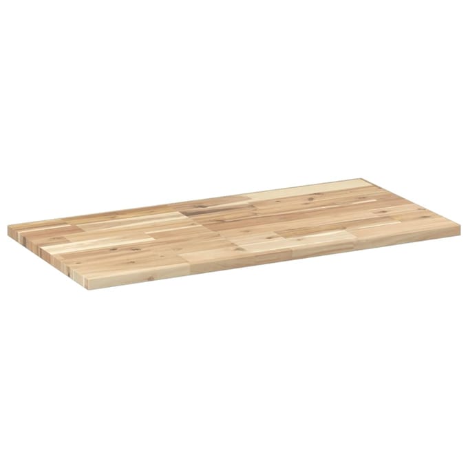 vidaXL - Wandschappen - 2 - st - zwevend - 100x40x2 - cm - onbehandeld - acaciahout