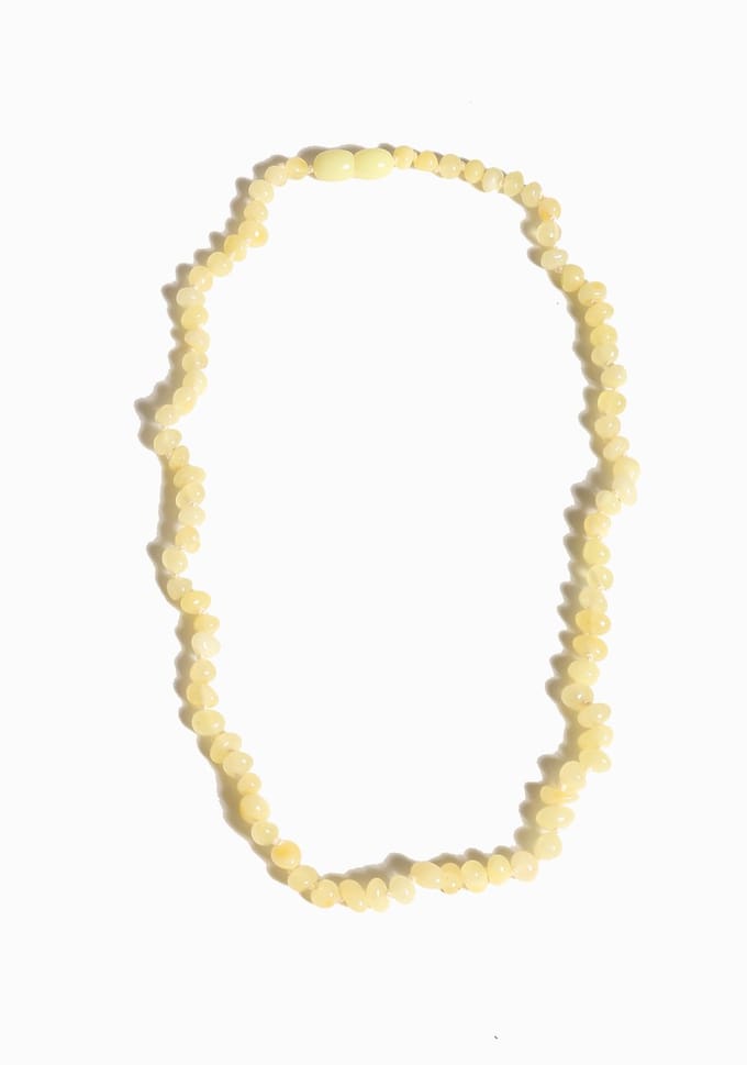 Coni barnsteen ketting kids Vanille 38 cm