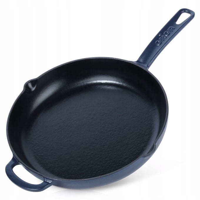 Orion Gietijzeren Pan Geëmailleerd 28 cm - Bakken, Braden, Stoven