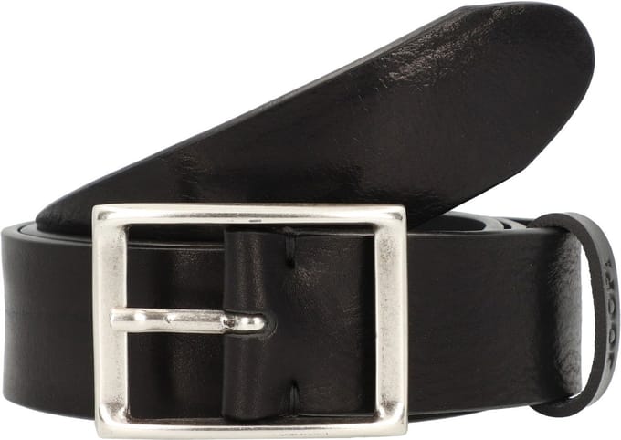 JOOP! Leren Riem Classic Jeans Belt 4,0 CM W100 Black Zwart