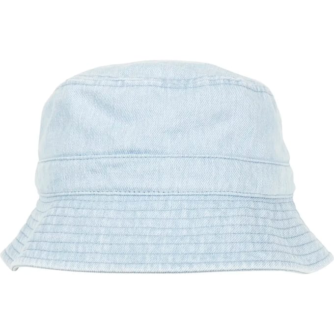 Flexfit - Denim Bucket Hat light blue one size Bucket hat / Vissershoed - Blauw