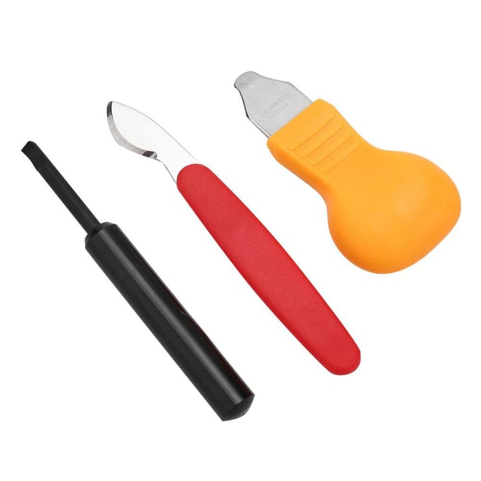3-delige set horlogekastopeners, messen voor de achterkant van de horlogekast, reparatiegereedschap voor horlogemakers orange