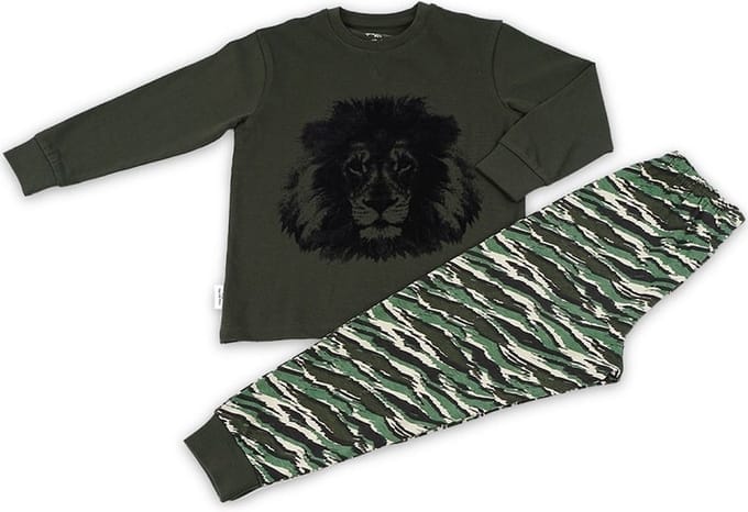 Frogs and Dogs - Pyjama Lion - Groen - Maat 98 -