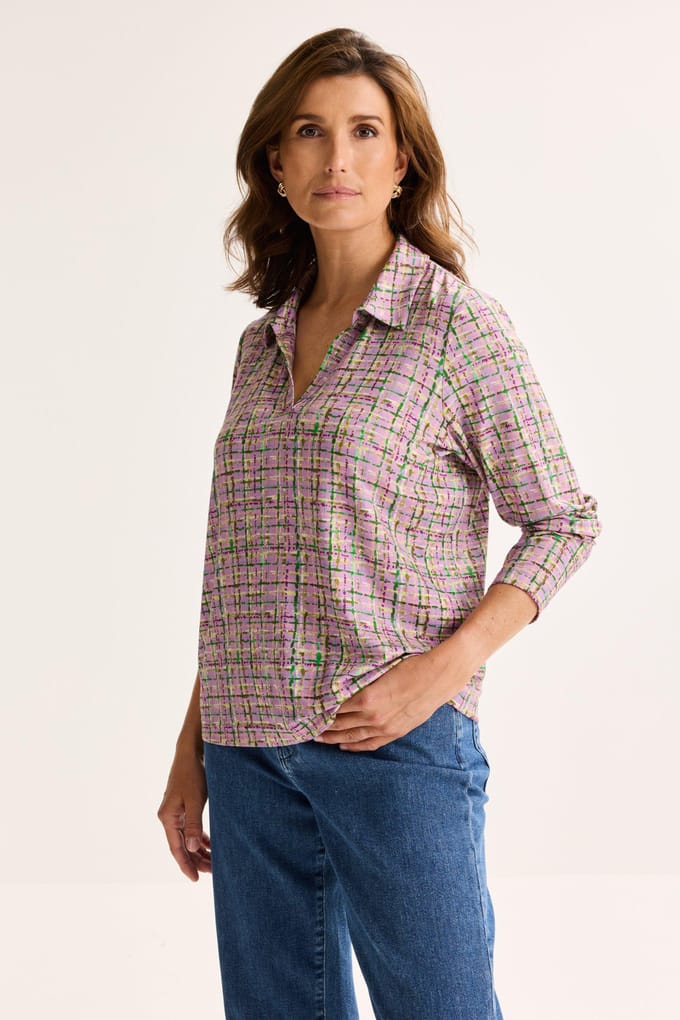 Jersey Polo Met Grafische Print