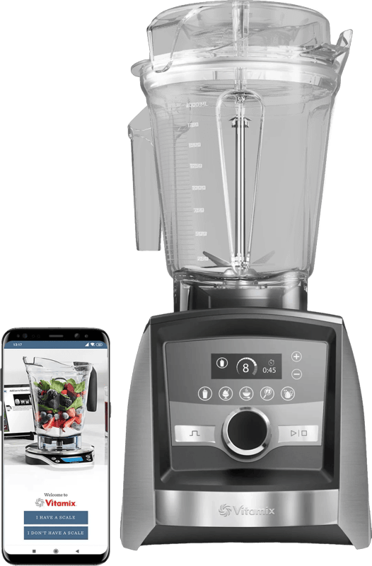 Vitamix A3500i Ascent - high performance blender - LCD display - 5 programma's - 2.2 PK motor - 2 liter kan - 10 jaar garantie - RVS