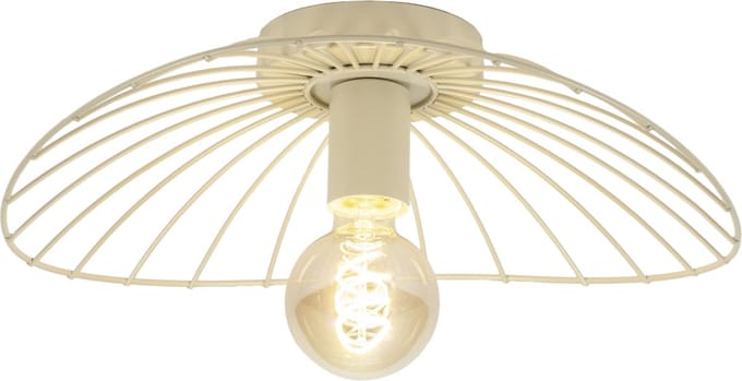 Lumidora Plafondlamp 75011 - Plafonniere - FABRIANO - E27 - Beige - Zand - Metaal - ⌀ 39 cm