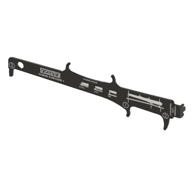 Pedro´s Checker Plus Ii Kettingslijtagemeter Zwart