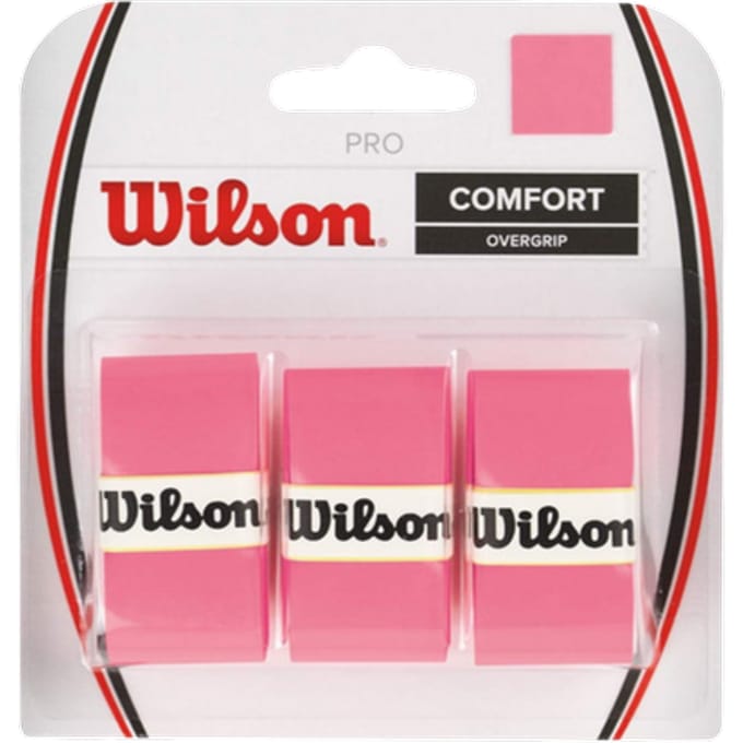 Wilson Pro Comfort Tennis / Padel Overgrip Fluor Roze - 3 pack