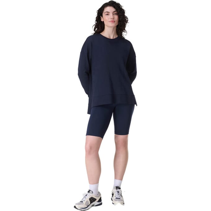 Sweaty Betty After Class Longline Sweatshirt MARINE - Maat S
