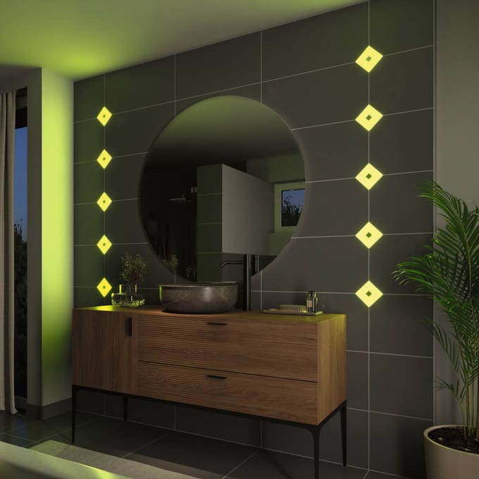 Paulmann LumiTiles Basic Set Square 10x10cm 78412 LED-paneel basisset LED 2.2 W Warmwit Wit