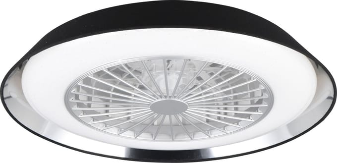 REALITY VARBERG - Ventilator - Zwart - incl. 1x SMD 30W
