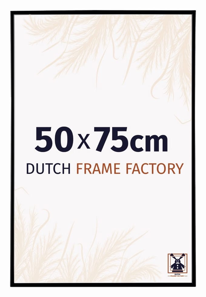 Fotolijst 50x75 cm - Kunststof - Zwart Mat - Easy