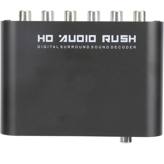 Convertisseur DTS 5.1 canaux AC‑3 o Décodeur numérique optique coaxial vers analogique o pour salle de concert à domicile