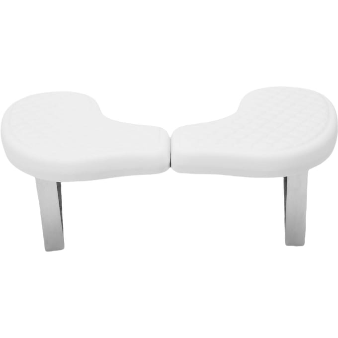 Repose-bras pour ongles avec support de téléphone en cuir PU en forme de U Repose-bras pour manucure Repose-main pour la maison le salon white