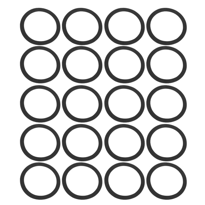 20 stuks luidspreker afdichtingsring EVA schokbestendig antislip geluidsreductie afdichtring voor draagbaar gray