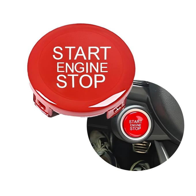 Rode Motor Start Stop Schakelaar Knop Trim Voor Alfa Romeo Giulia Stelvio 2017-2022 red