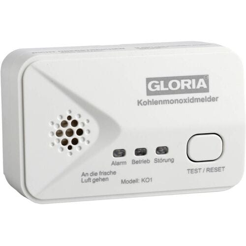 Gloria KO1 Koolmonoxidemelder werkt op batterijen Detectie van Koolmonoxide