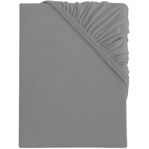 S.OLIVER Bi-Elastic Jersey hoeslaken, 90-100 x 200 cm (Grijs)