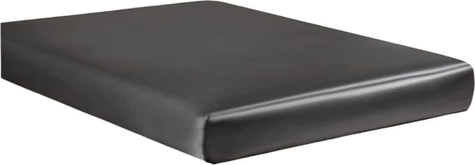 Beauty Silk - Hoeslaken - Glans Satijn - Antraciet - 90x200