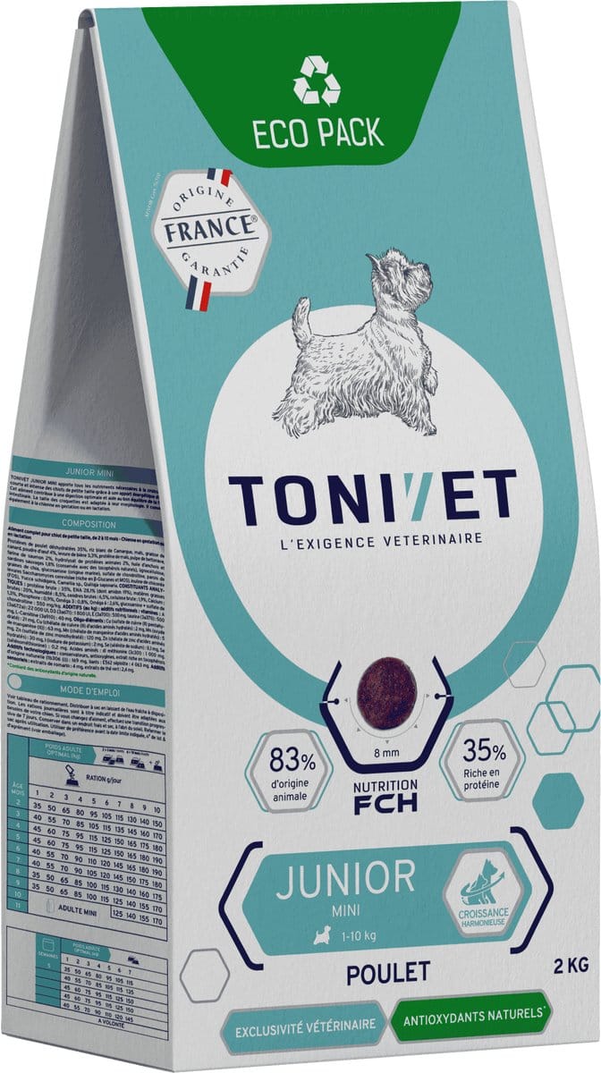 Tonivet Junior Mini Hondenvoer 2kg