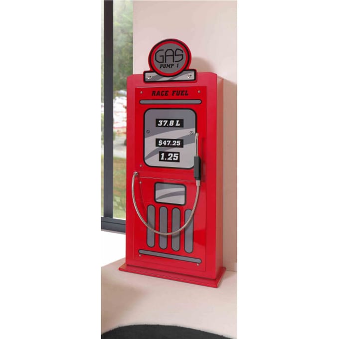 LUCEVI - Benzinepomp Kleerkast - 50x40x141cm - Rood