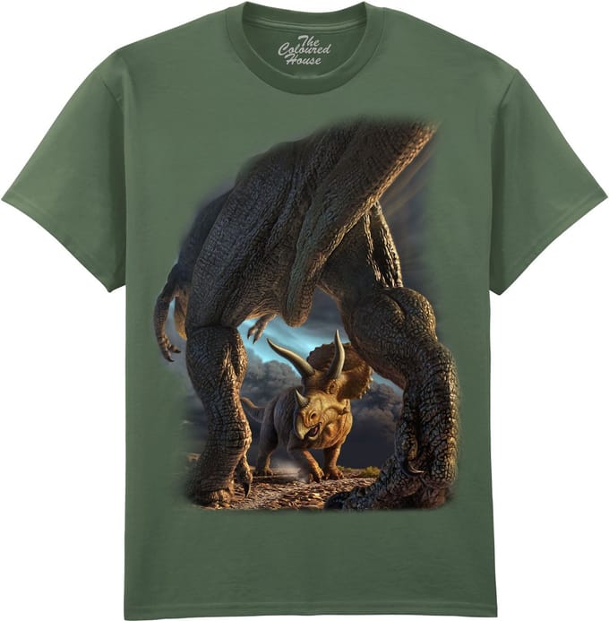 Dinosaurus Face Off The Coloured House T-shirt M