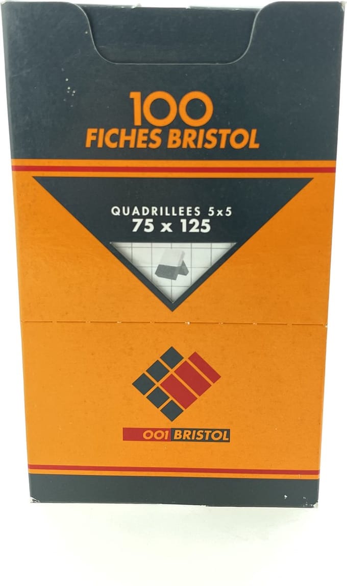 Oxford - Indexkaarten 75x125 mm - Gelijnd - 100 stuks - Wit