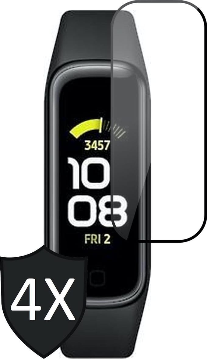 Screenprotector geschikt voor Samsung Galaxy Fit 2 - Full Screen Protector - 4 Stuks
