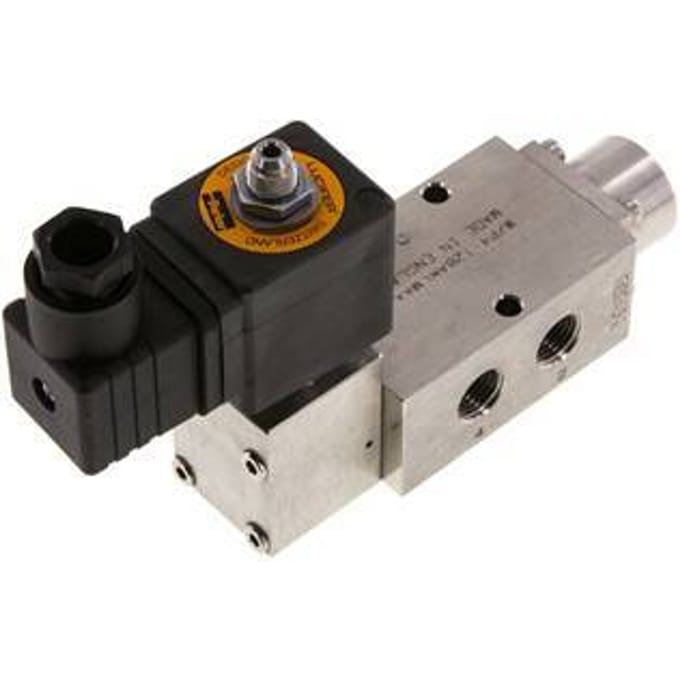 5/2 G1/4'' (G1/8'') Magneetventiel RVS 24V DC 3-12bar/42-168psi