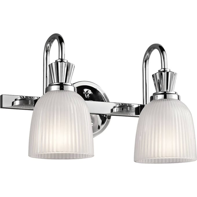 Kichler LED Badkamerarmatuur Cora | 3W 3000K 300Lm 830 | IP44 | Dimbaar | Polished Chrome