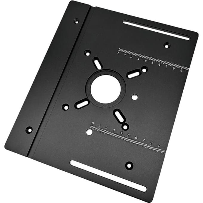 Set van 3 freestafelinzetplaten aluminiumlegering houtfrees flipboard-trimmachine Flip-Board Only
