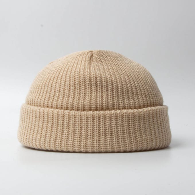 Without Lemon - Unisex Beanie - Muts - Winter - One size - Beige