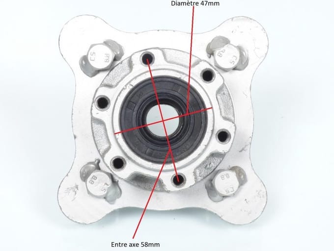 Porte couronne origine pour Quad Bashan 250 Maxspeed diamètre axe 17mm Neuf