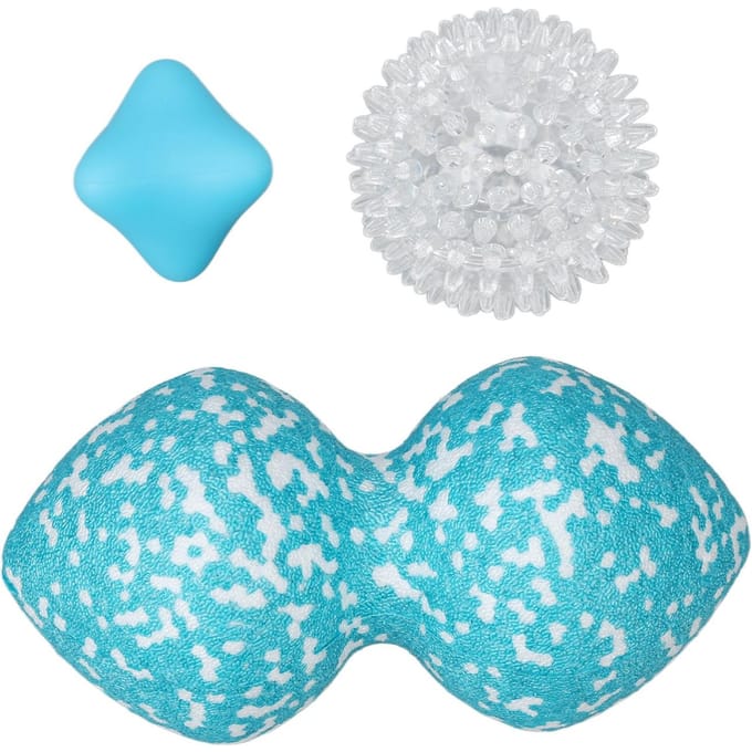 3 stuks Massagebal Set Myofasciale Triggerpoint Release Diepe Weefsel Massagebal voor Plantaire white