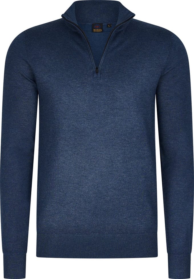 Mario Russo Mario Russo Half Zip Sweater jeans blue M